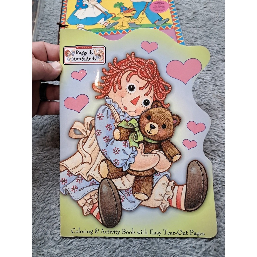Vintage Whitman Raggedy Ann & Andy Circus Play Day Paper Dolls & Coloring Books - Picture 2 of 13